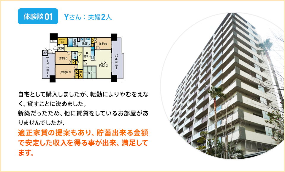 体験談01／Yさん 夫婦2人